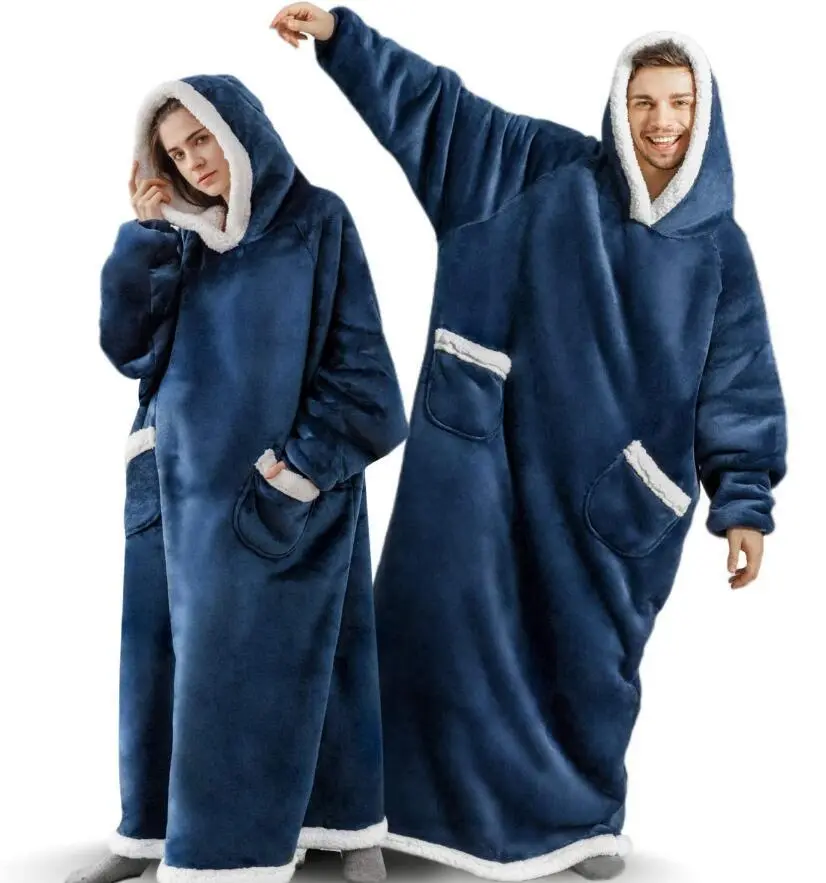 Couverture portable avec capuche